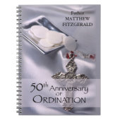 50th Custom Name Ordination Jubileum Chalice Notitieboek (Voorkant)