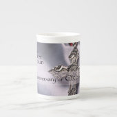 50th Custom Name Ordination Jubileum Chalice Porselein Kop (Voorkant)