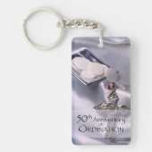 50th Custom Name Ordination Jubileum Chalice Sleutelhanger (Voorkant)