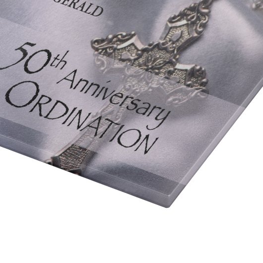 50th Custom Name Ordination Jubileum Chalice Snijplank (Hoek)