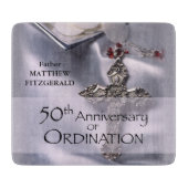 50th Custom Name Ordination Jubileum Chalice Snijplank (Voorkant)