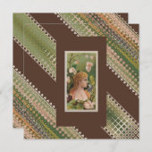 50th Custom Verjaardag Floral Beauties Dank u Bedankkaart (Voorkant / Achterkant)