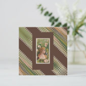 50th Custom Verjaardag Floral Beauties Dank u Bedankkaart (Staand voorkant)