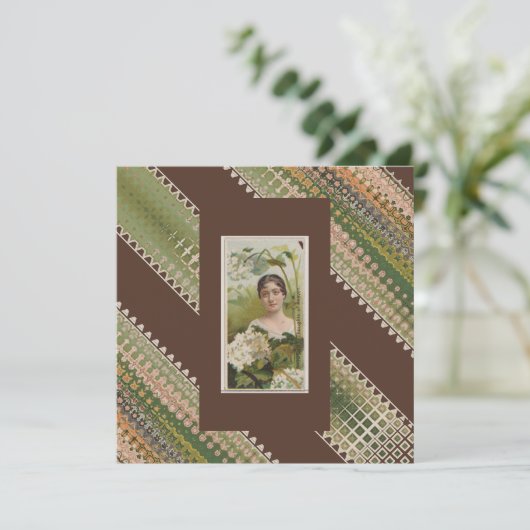 50th Custom Verjaardag Floral Beauties Dank u Bedankkaart (Staand voorkant)