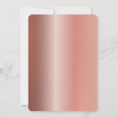 50th Fabulous Roos Gouden Glitter Dansschoenen Kaart (Achterkant)