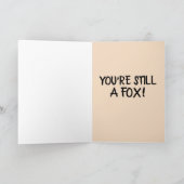 50th FOX FOXY HAPPY BIRTHDAY KAARTEN (Binnen)