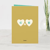 50th Gold Jubileum voegt namen toe aan oceaangroen Kaart (Achterkant)