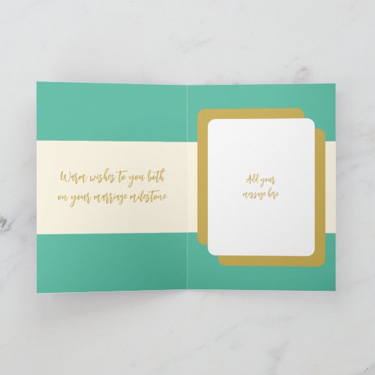 50th Gold Jubileum voegt namen toe aan oceaangroen Kaart (Binnen)