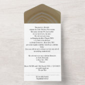 50th gold wedding anniversary invitation   all in one uitnodiging (Binnen)