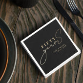 50th Gold Wedding Anniversary Servet