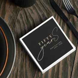 50th Gold Wedding Anniversary Servet