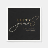 50th Gold Wedding Anniversary Servet (Voorkant)