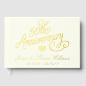 50th Golden Wedding Anniversary Gastenboek (Voorkant)