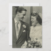 50th Golden Wedding Jubileum Memories Foto Kaart (Achterkant)