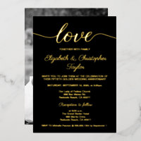 50th Golden Wedding Jubileum Zwart Custom Foto