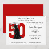 50th Grim Reaper Birthday Invitation Kaart (Voorkant / Achterkant)
