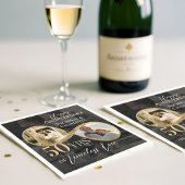 50th Happy Anniversary Then & Now Gold Infinity Servet