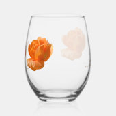 50th Happy Birthday Aanpassen Perzik roos Keepsake Wijnglas Zonder Voet (Links)