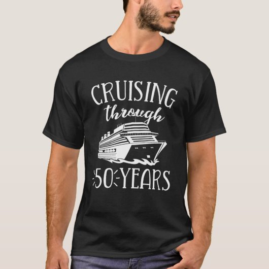 50th Jubileum Cruise Zijn Vakantie Match Cou T-shirt (Voorkant)
