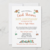 50th Jubileum Kaart Shower geïllustreerd (Voorkant)