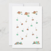 50th Jubileum Kaart Shower geïllustreerd (Achterkant)