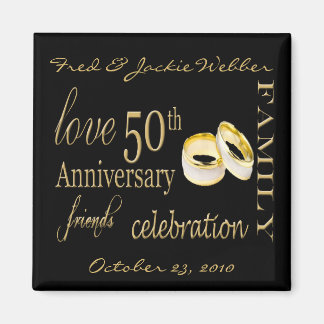 50th Jubileum Party Favor - Gemakkelijk te persona Magneet