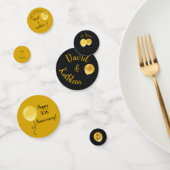 50th Jubileum Party Golden Balloons Confetti (Groep)