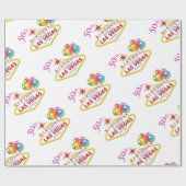 50th Las Vegas Birthday Wrapping Paper, 30 x 6' Cadeaupapier (Vlak)
