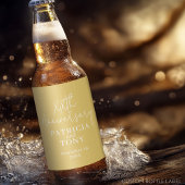 50th of ander Jubileum van het Weddenschap Geperso Bier Etiket