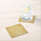 50th of ander Jubileum van het Weddenschap Geperso Kartonnen Onderzetters (Insitu)