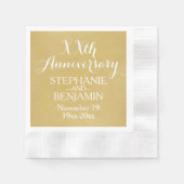 50th of ander Jubileum van het Weddenschap Geperso Servetten (Voorkant)