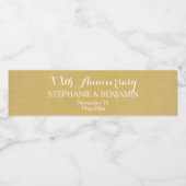 50th of ander Jubileum van het Weddenschap Geperso Waterfles Etiket (Enkel label)