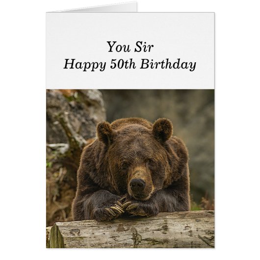 50th Over the Hill Serious Ziet Grizzly Beer (Voorkant)