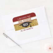 50th Reunion! Customized Name tag Sticker (Envelop)