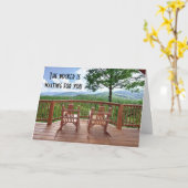 50th ROCKER WACHT OP JE HUMOR Kaart (Gele Bloem)