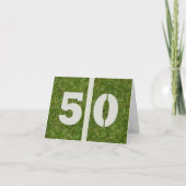 50th Save the Date Birthday Party Card Bedankkaart (Voorkant)