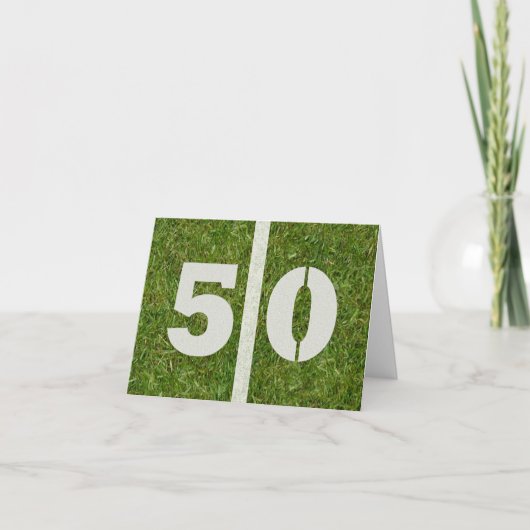 50th Save the Date Birthday Party Card Bedankkaart (Voorkant)
