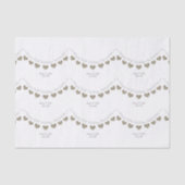 50th Trouwjubileum gouden hart weefsel papier (Voorkant)