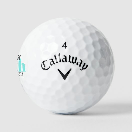 50th  Turquoise Personalized Titleist Pro V1 Golfballen (Logo)