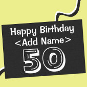 50th verjaardag thema gepersonaliseerd tissuepapie tissuepapier