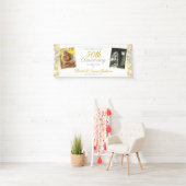 50th Wedding Anniversary Gold Bokeh Photo Welcome Spandoek (Insitu)