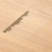 50th Wedding Anniversary Gold Faux Glitter  Acryl Uitnodigingen (Laagn)