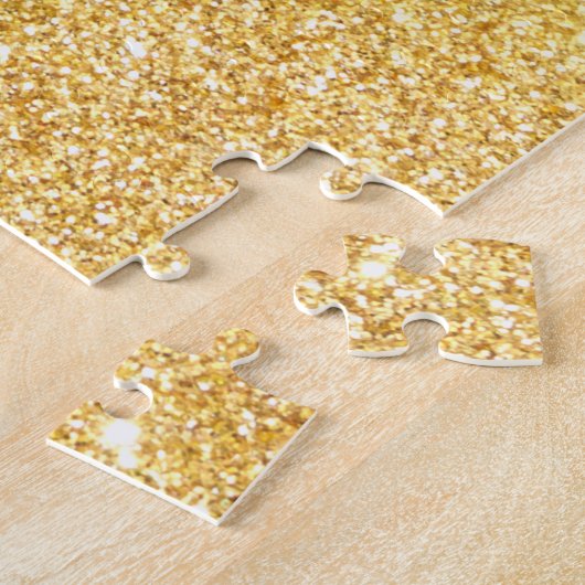 50th Wedding Anniversary Gold Personalized Photo Legpuzzel (Zijkant)