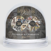 50th Wedding Anniversary Infinity Photo Collage Sneeuwbol (Voorkant)