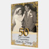 50th Wedding Anniversary or Any Year Acryl Bord (Hoek)