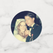 50th Wedding Anniversary Party Decor Custom Photo Confetti (Kleine voorkant)