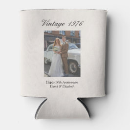 50th Wedding Anniversary Party Favor Custom Photo Blikjeskoeler