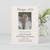 50th Wedding Anniversary Party Vow Renewal 2 Photo Kaart (Staand voorkant)