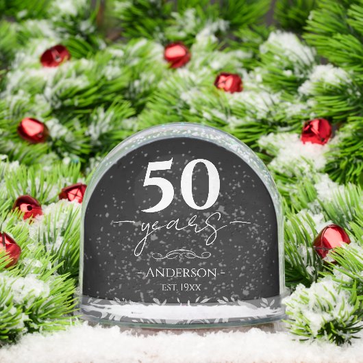 50th Wedding Anniversary Photo Sneeuwbol (Kerstmis)