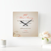 50th Wedding Anniversary, Religious Lord Bless Vierkante Klok (Huis)